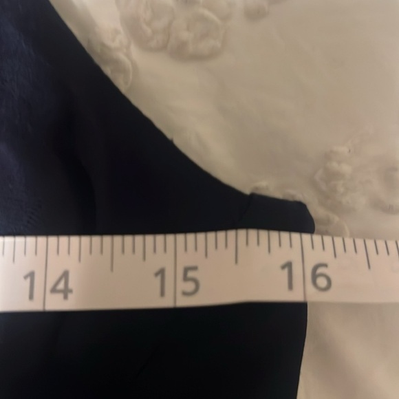 Lauren by Ralph Lauren Navy Blue A-Line Ribbed Sheath Dress Sz 6 Classic Preppy - Picture 9 of 13